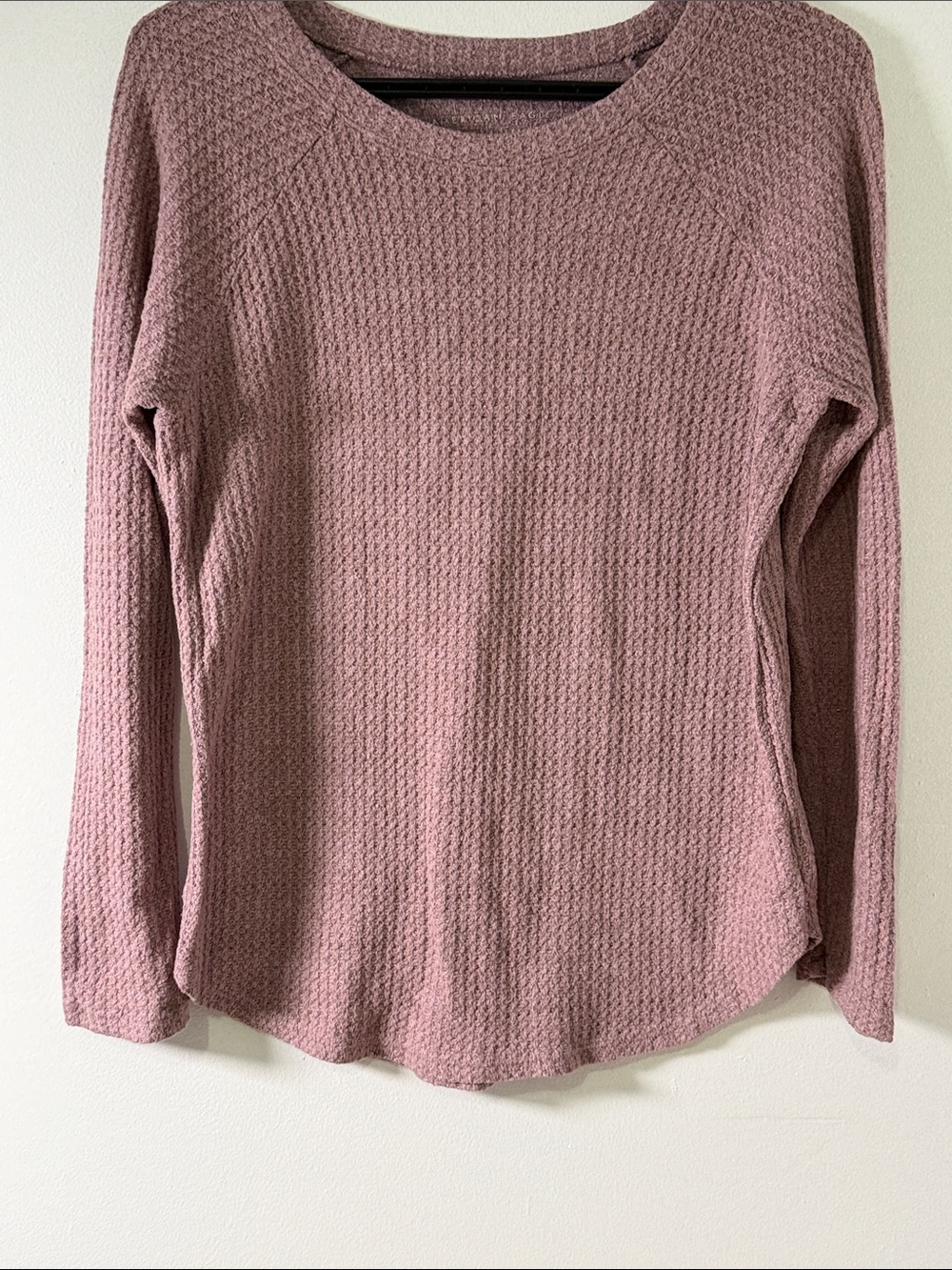 American Eagle Outfitters Plush Knit Top in Mauve Size Small